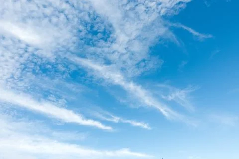 Blue sky with white clouds Foto stock