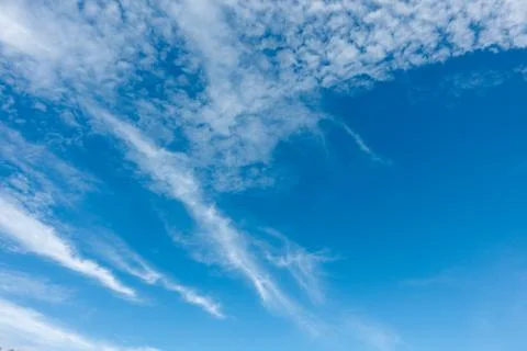 Blue sky with white clouds Stock Photos
