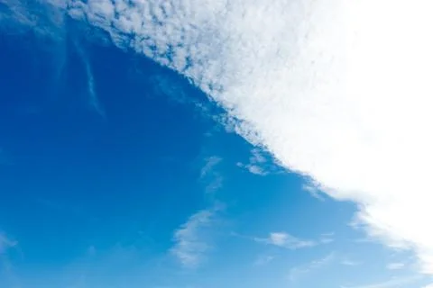 Blue sky with white clouds Stock Photos