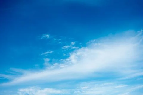 Blue sky with white clouds Foto stock