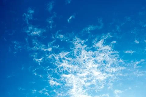 Blue sky with white clouds. Stock Photos
