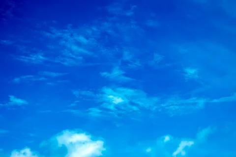 Blue sky with white clouds. Stock Photos