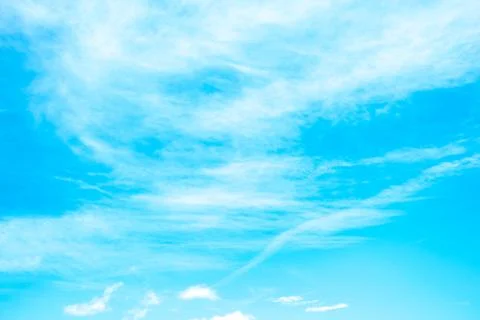 Blue sky with white clouds. Stock Photos