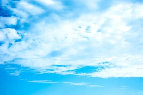 Blue sky with white clouds. Stock Photos