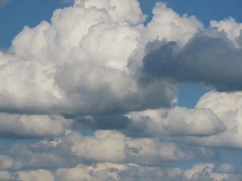 Blue sky white clouds Stock Photos