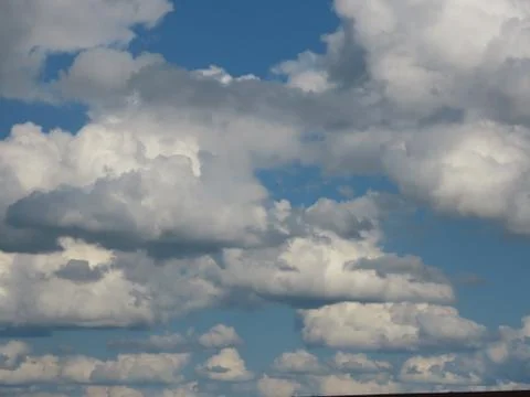 Blue sky white clouds Stock Photos