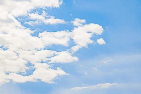 Blue sky with white clouds Stock Photos