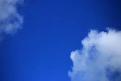 Blue sky with white clouds. Stock Photos