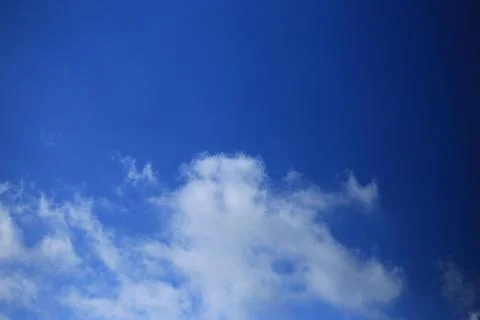 Blue sky with white clouds. Stock Photos