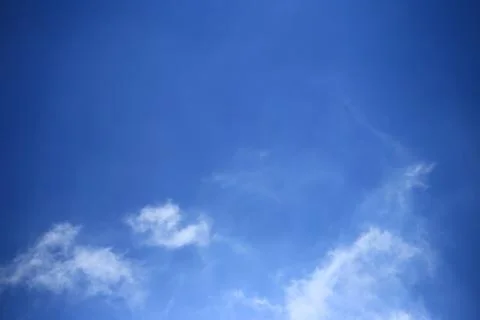 Blue sky with white clouds. Stock Photos