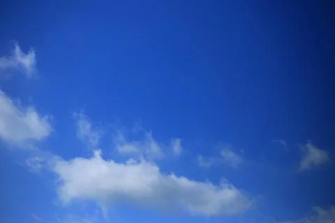 Blue sky with white clouds. Stock Photos