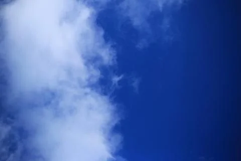 Blue sky with white clouds. Stock Photos
