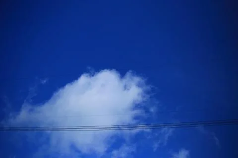Blue sky with white clouds. Stock Photos