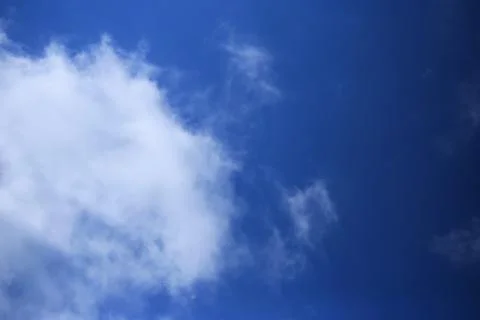Blue sky with white clouds. Stock Photos