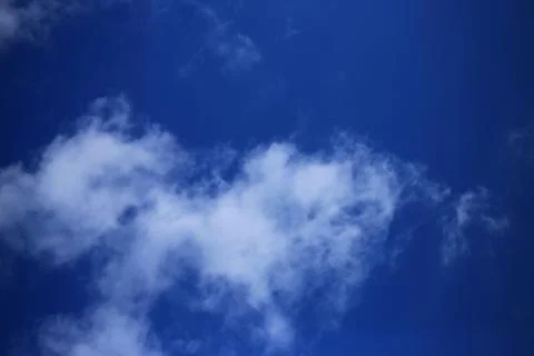 Blue sky with white clouds. Stock Photos
