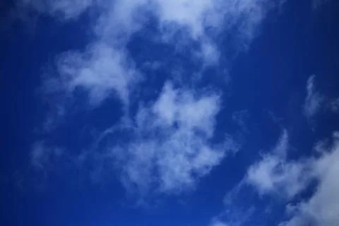 Blue sky with white clouds. Stock Photos