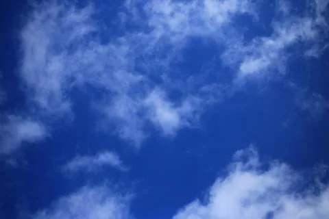 Blue sky with white clouds. Stock Photos