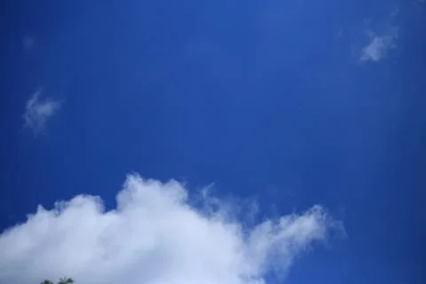 Blue sky with white clouds. Stock Photos