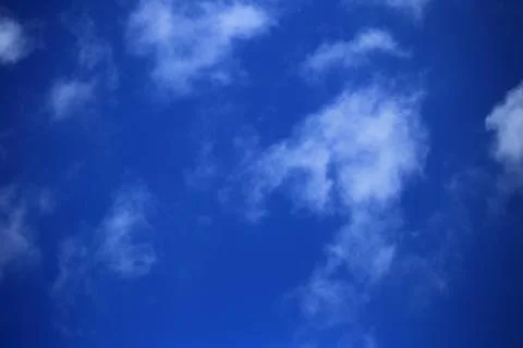 Blue sky with white clouds. Stock Photos