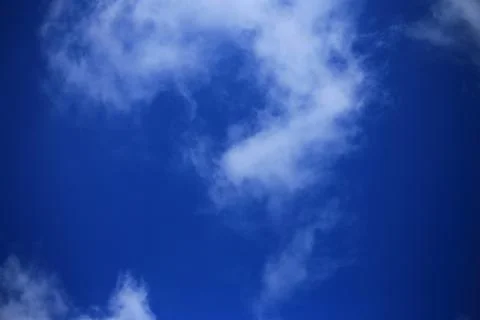 Blue sky with white clouds. Stock Photos