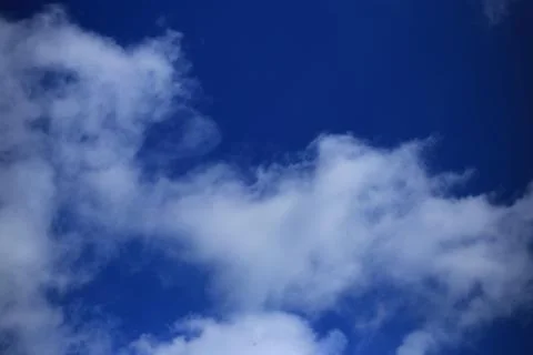 Blue sky with white clouds. Stock Photos