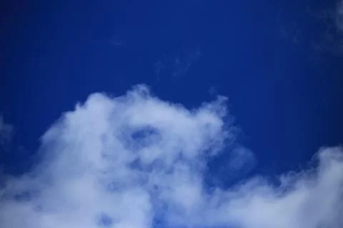 Blue sky with white clouds. Stock Photos