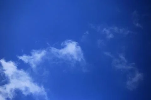 Blue sky with white clouds. Stock Photos