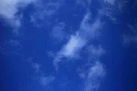Blue sky with white clouds. Stock Photos