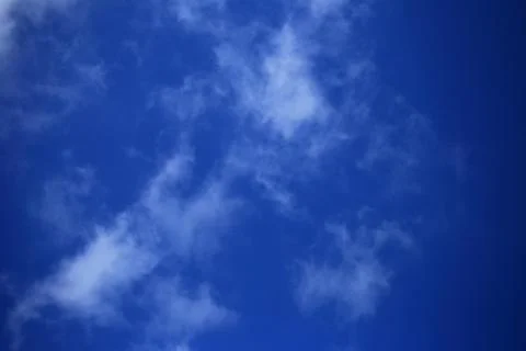 Blue sky with white clouds. Stock Photos
