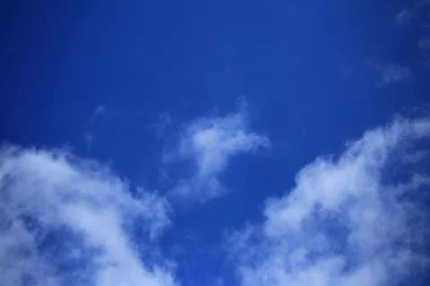 Blue sky with white clouds. Stock Photos