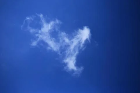 Blue sky with white clouds. Stock Photos