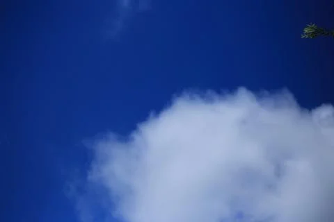 Blue sky with white clouds. Stock Photos