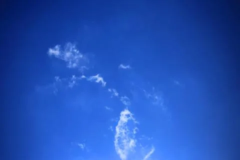 Blue sky with white clouds. Stock Photos