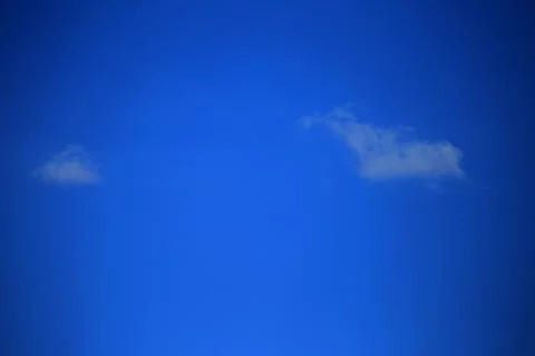 Blue sky with white clouds. Stock Photos