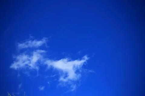 Blue sky with white clouds. Stock Photos