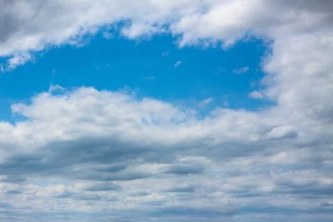 Blue sky with white clouds Stock Photos