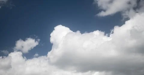 Blue sky with white clouds Stock Photos