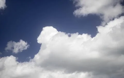 Blue sky with white clouds Stock Photos