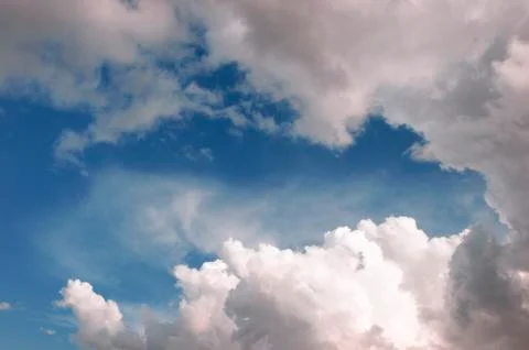Blue Sky White Clouds Stock Photos