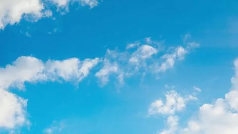 Blue sky with white clouds. Stock Photos