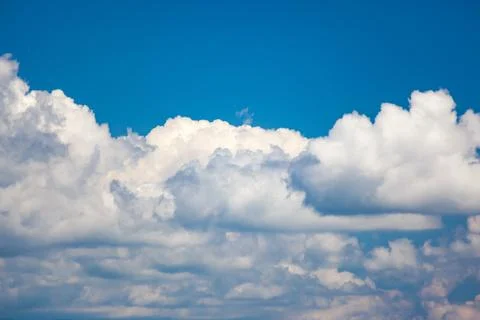 Blue sky with white clouds Stock Photos