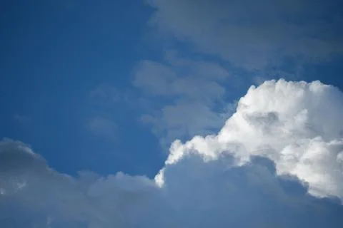 Blue sky with white clouds Stock Photos