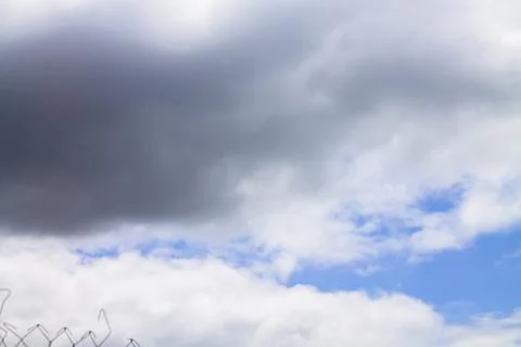 Blue sky with white clouds. Stock Photos