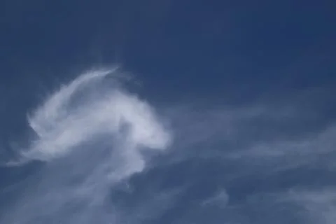 Blue Sky with White Clouds 写真素材