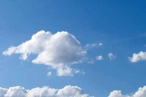 Blue sky with white clouds Stock Photos