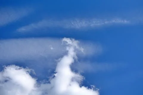 Blue sky with white clouds Foto stock