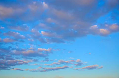 Blue sky with white clouds Stock Photos