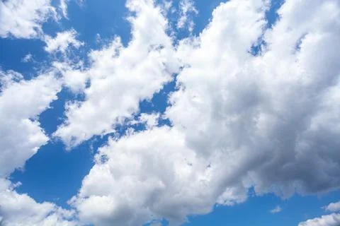 Blue sky with white clouds Stock Photos