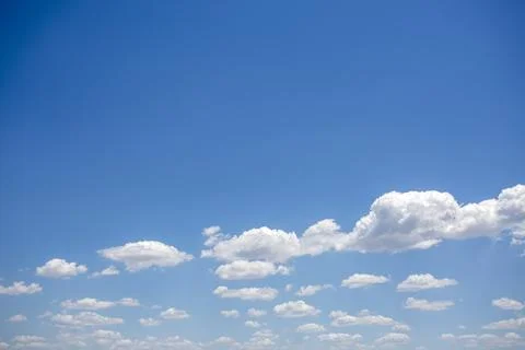 Blue sky with white clouds Stock Photos