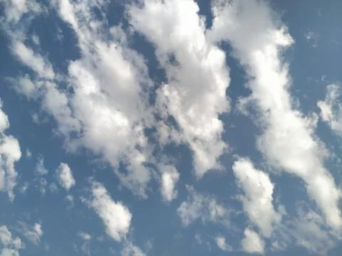 Blue sky with white clouds Stock Photos